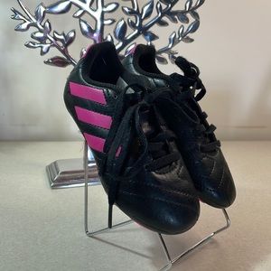 Adidas Girls Soccer Cleats Black Pink Size 10